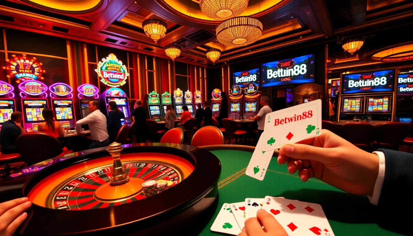 Experience high-stakes excitement with Betwin88 at a luxurious casino.