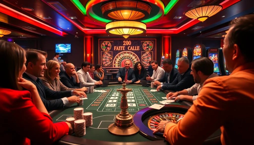 Experience the thrill of gambling at hitclub.care with vibrant casino imagery showcasing poker and roulette.