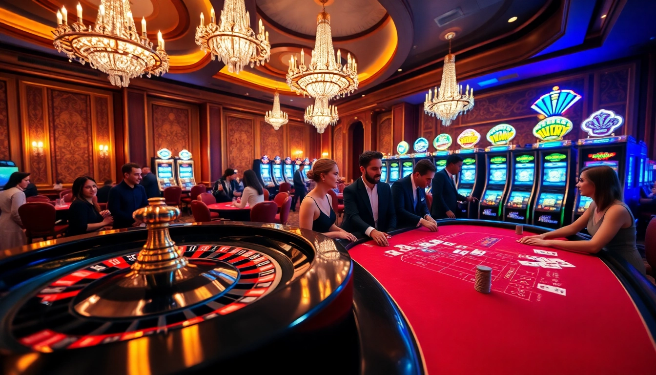 Experience high-stakes gaming at https://thabet.vegas/ with players at an elegant casino table.