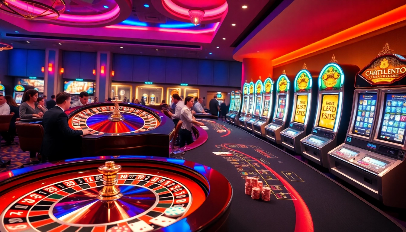 Engaged players enjoying thrilling games of blackjack and roulette at sunwin20 casino.