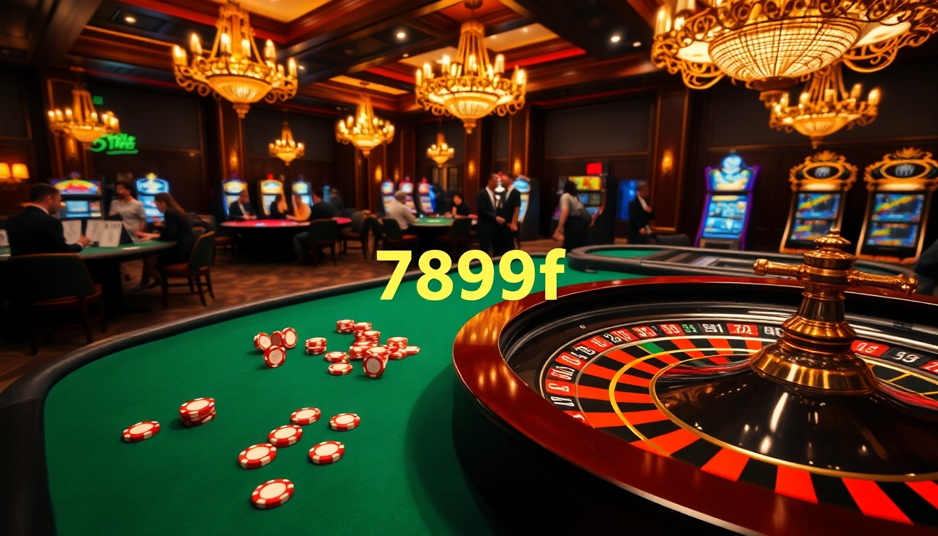 Players engage in strategic betting at 789f casino tables, showcasing excitement and luxury.