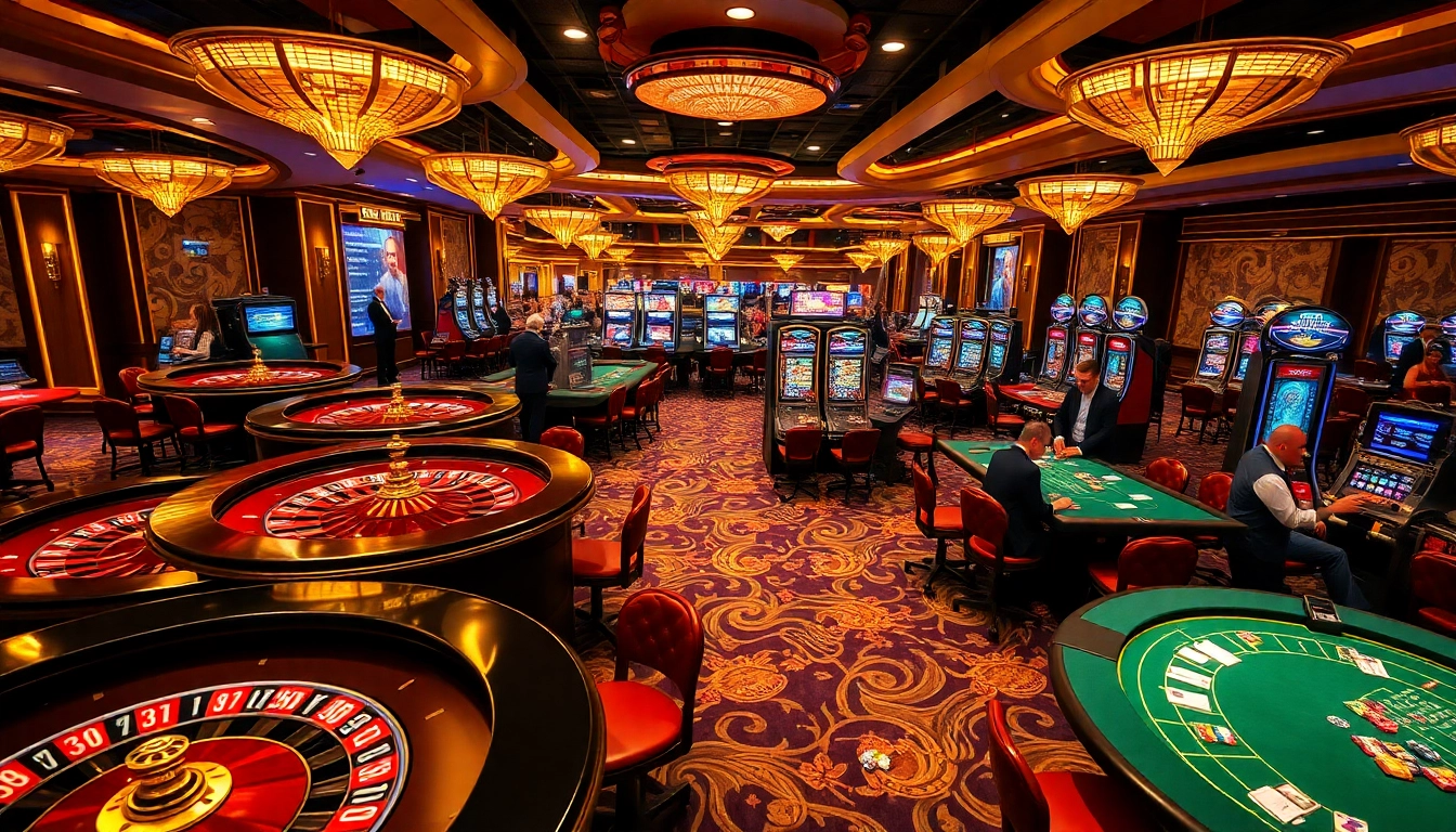 Kuwin casino experience featuring engaging gameplay at poker and roulette tables.