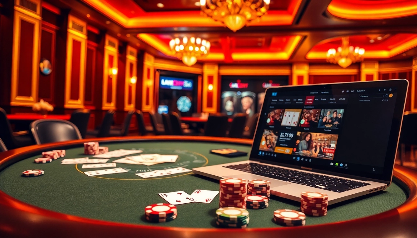 התרגשו מחוויה של רמי אונליין על שולחן פוקר יוקרתי, עם צ'יפים צבעוניים.