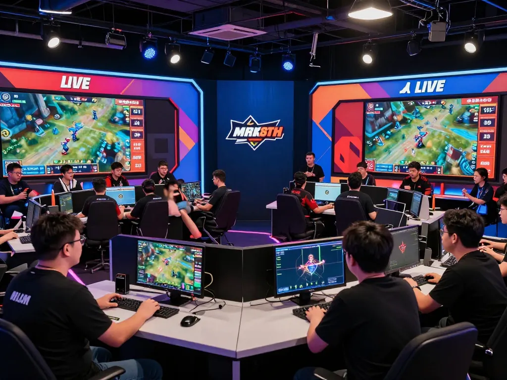 Esports betting excitement at https://mk8th.net/ with fans cheering during a live event.