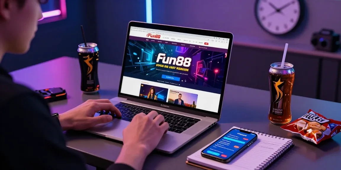 Engaging online betting atmosphere showcasing fun88thaimeth with vibrant neon lights and real-time notifications.