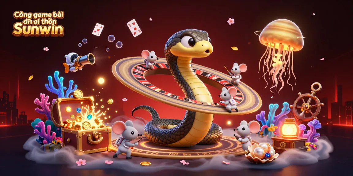 Cổng game bài đổi thưởng Sunwin showcases dynamic betting action in a cosmic 3D casino scene.