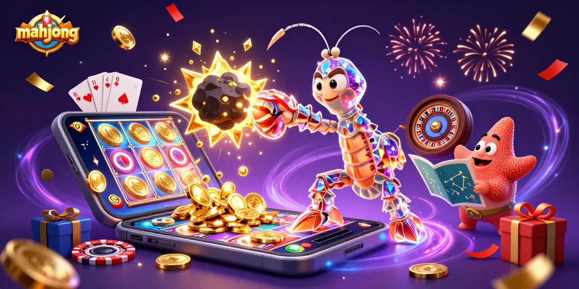 Experience thrilling mahjong gameplay with explosive rewards from a 3D colorful scene packed with casino excitement.