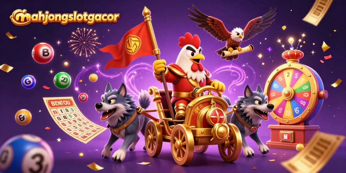Engage in the thrilling experience of mahjongslotgacor with dynamic illustrations of games and vibrant casino features.