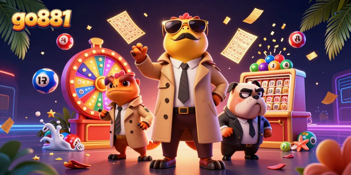 Go881 invites players to enjoy vibrant casino action with energetic lottery elements and cartoon raptors.