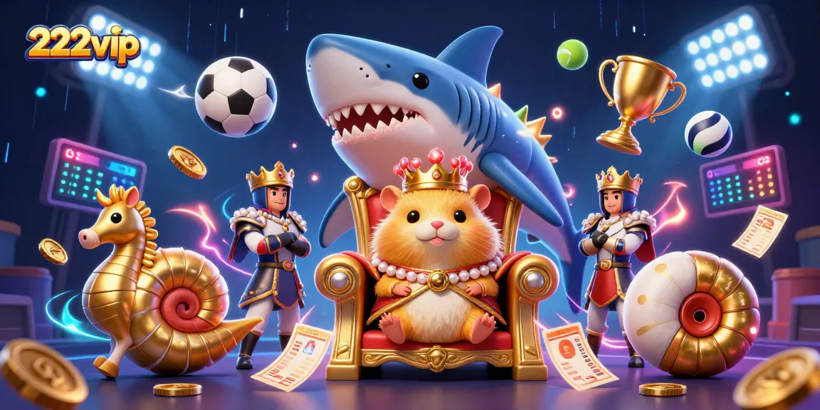 O 222vip apresenta um cenário dinâmico com personagens de jogos e elementos de cassino envolventes.
