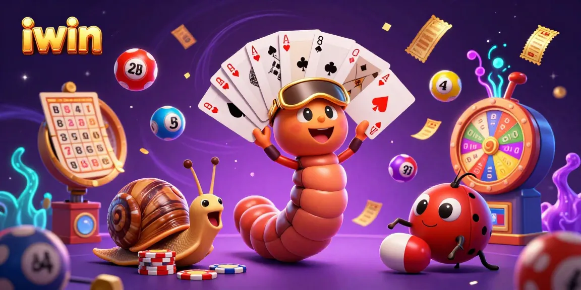 Engage with iwin's vibrant casino experience featuring colorful games and lively characters.
