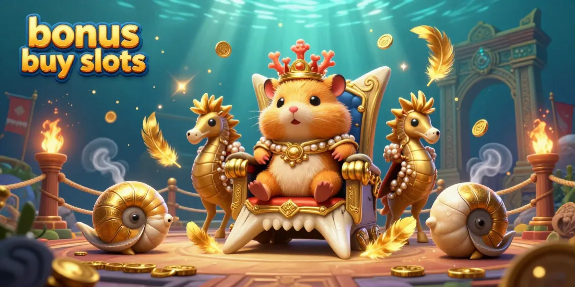 Experience thrilling bonus buy slots with a fierce hamster king and royal guards in an underwater casino.
