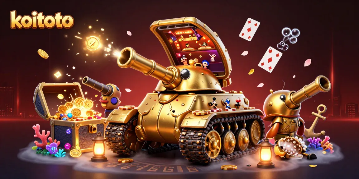 Koitoto memposting jackpot dengan permainan slot gacor yang memikat di latar kasino mini 3D.