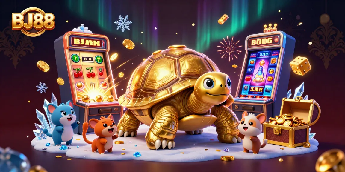Experience jackpot excitement at BJ88 with vibrant casino gaming elements in a dynamic scene.