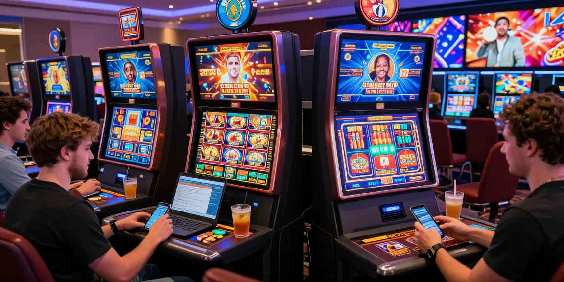 Exciting players enjoying credit card casinos atmosphere with dynamic gaming action and transactions