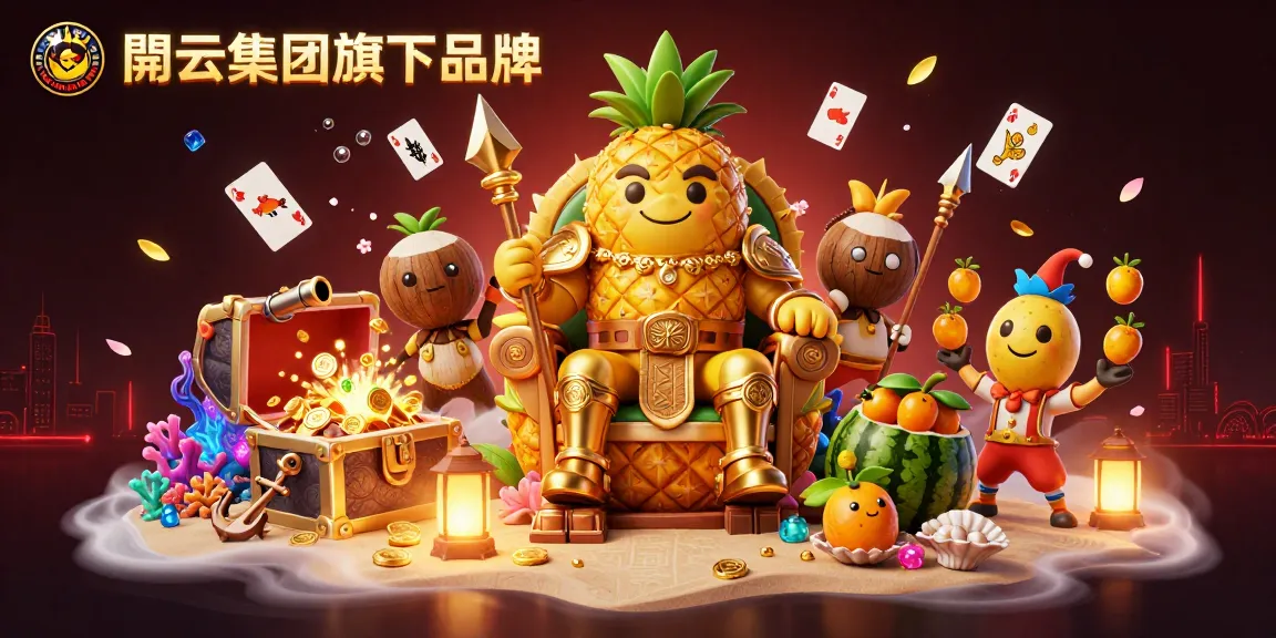 体验开云集团旗下品牌的精彩娱乐场景，金色菠萝王和伙伴们共庆娱乐时刻